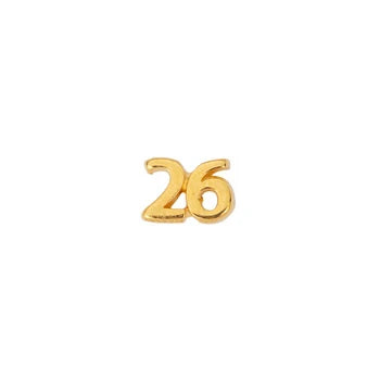 Περαστό Νο.26 από ζάμακ χρυσό 24K NF 20 τεμαχίων – So Cute Cut