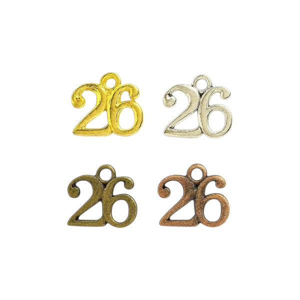 Μεταλλικό κρεμαστό 26 μεγάλο για γούρια και charms – Συσκευασία 25 τμχ