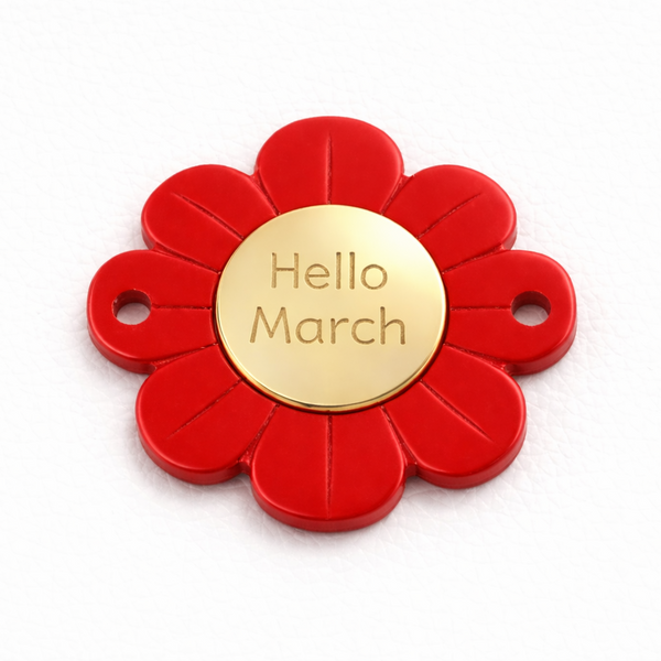 Μαργαρίτα Hello March από πλέξιγκλας με χρυσό καθρέφτη 3 cm So Cute Cut