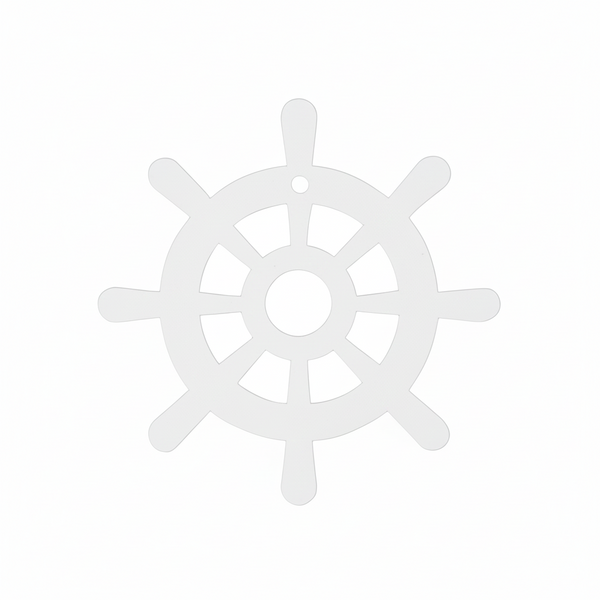 Modern Ship Wheel | Μοντέρνο Ξύλινο & Ακρυλικό Τιμόνι Πλοίου