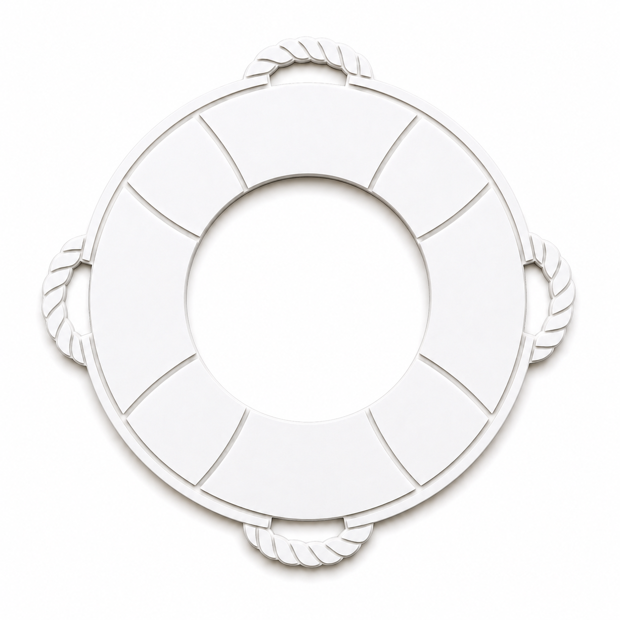 Basic Lifebuoy | Ξύλινο & Ακρυλικό Διακοσμητικό Σωσίβιο