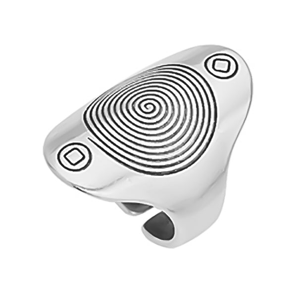 Δαχτυλίδι έθνικ με pattern καράβολο 17mm σε συσκευασία 2 τεμαχίων - So Cute Cut