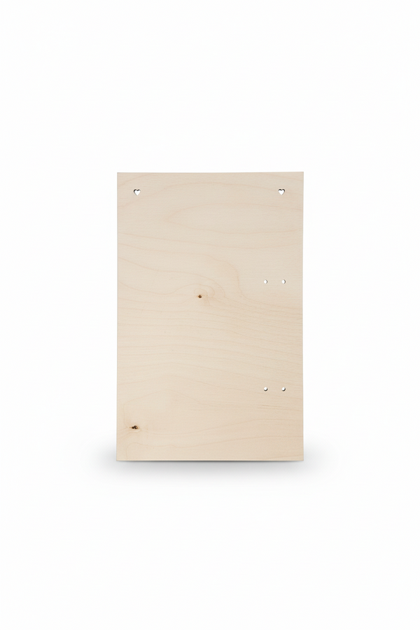 Ξύλινη ορθογώνια πλάτη για λαμπάδα με τρύπες 39,5 cm x 25,5 cm - So Cute Cut