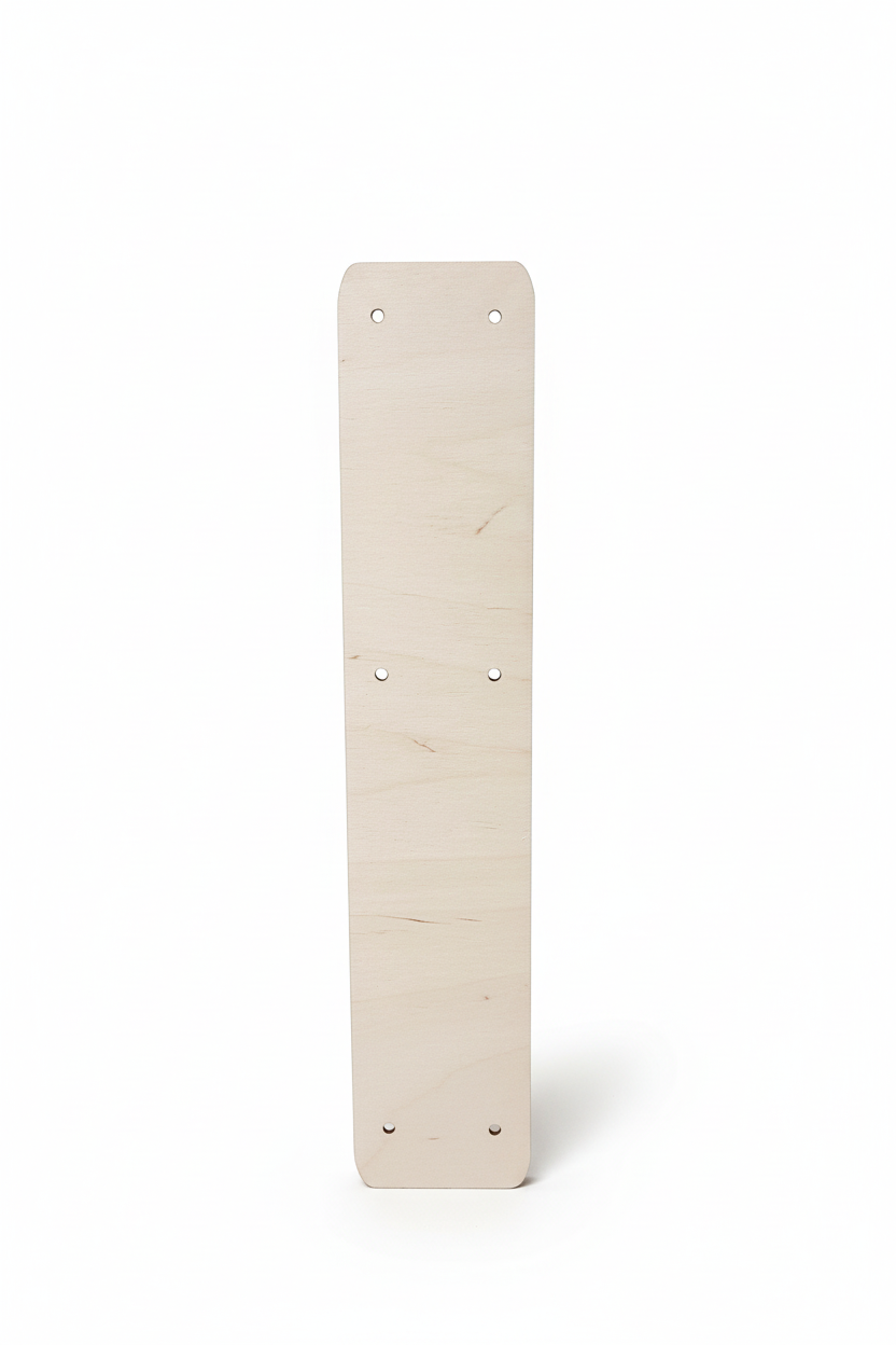 Ξύλινη πλάτη για λαμπάδα με τρύπες 30 cm x 6 cm - So Cute Cut
