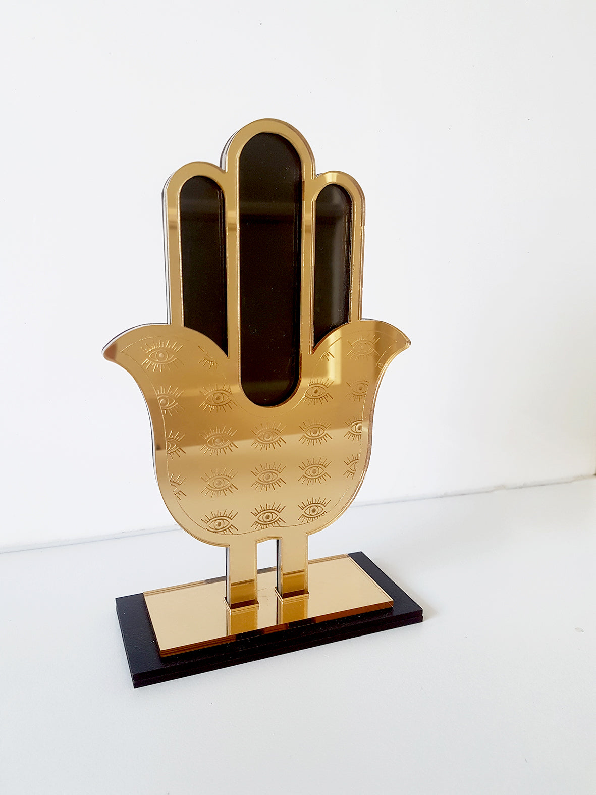 Επιτραπέζιο γούρι χεράκι από καθρέφτη plexiglass, χειροποίητο, διακοσμητικό So Cute by Dimi