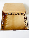 Ξύλινο κουτί με διάτρητες καρδιές και προαιρετική χάραξη 16 x 12 x 5 cm - So Cute Cut