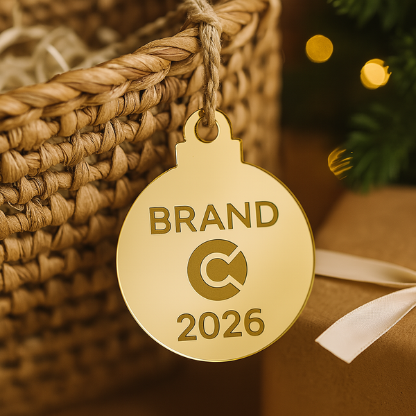 Corporate Mini Mirror 🎄Εταιρικό Γούρι 2026 | Διάμετρος 4 cm| σετ 50 τεμαχίων