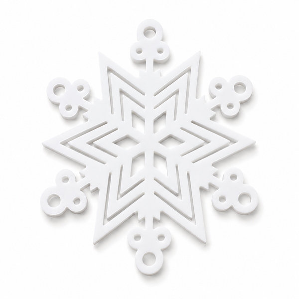 Arctic Star | Γεωμετρική Νιφάδα Χιονιού Laser Cut