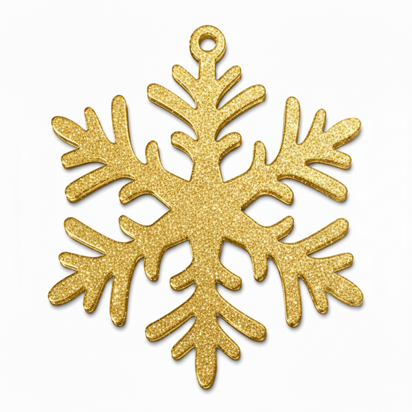Winter Bloom | Οργανική Νιφάδα Χιονιού Laser Cut