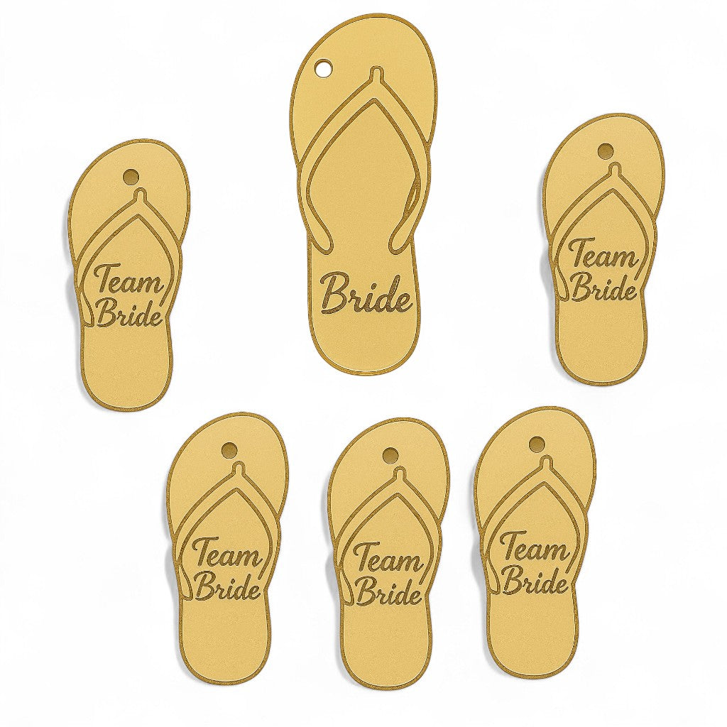 Σετ “Flip-Flop Bride & Team” 🩴 για παραλία και bachelor vibes