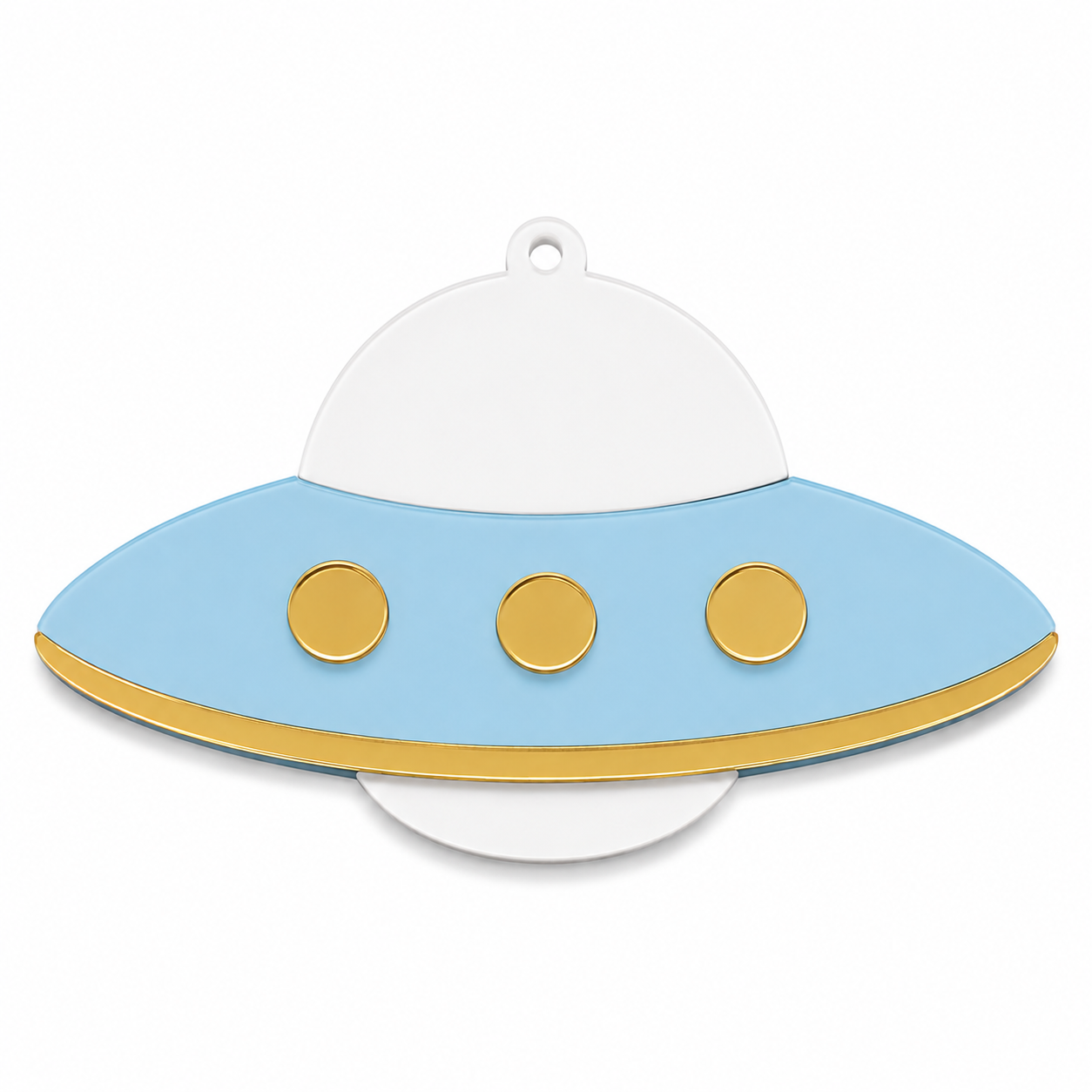 Space UFO | Κρεμαστό UFO από Πλεξιγκλάς για Βάπτιση, Baby Shower & DIY