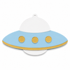 Space UFO | Κρεμαστό UFO από Πλεξιγκλάς για Βάπτιση, Baby Shower & DIY