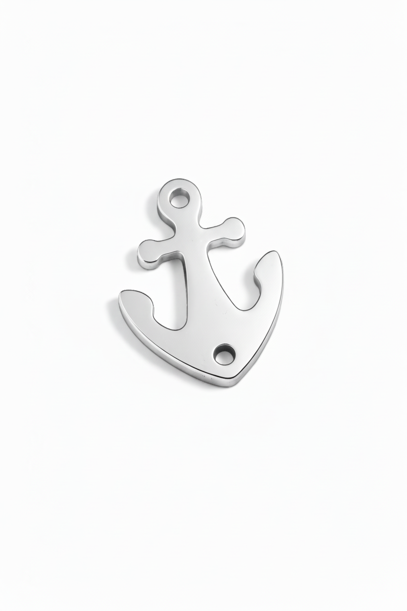 Ακρυλικό πλέξι στοιχείο άγκυρα για μακραμέ 15x20 mm σε συσκευασία 10 τεμαχίων