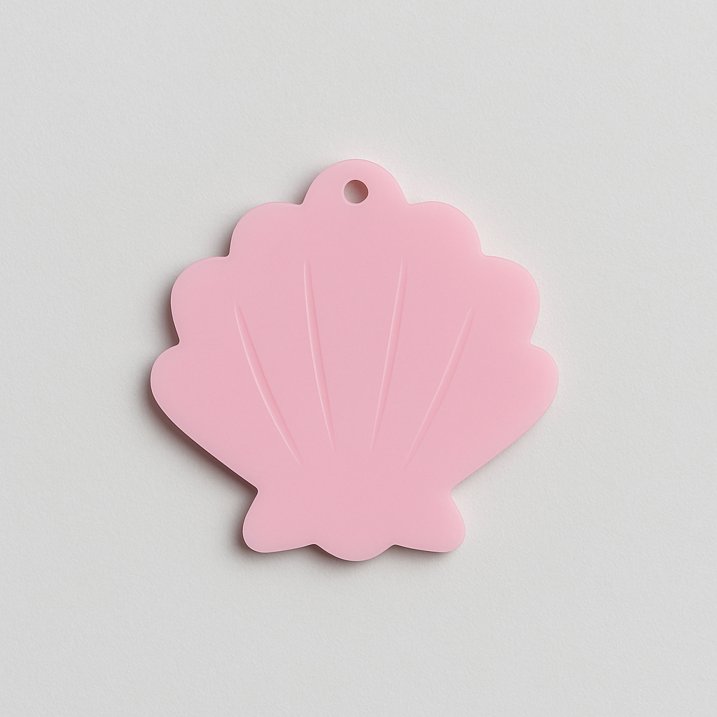 Κοχύλι από baby pink ακρυλικό 5εκ για DIY στολισμούς και μπομπονιέρες – So Cute Cut