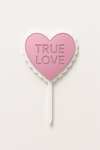 💗 Coquette Lollipop Heart – Layered Plexiglass Topper (Με Χάραξη)