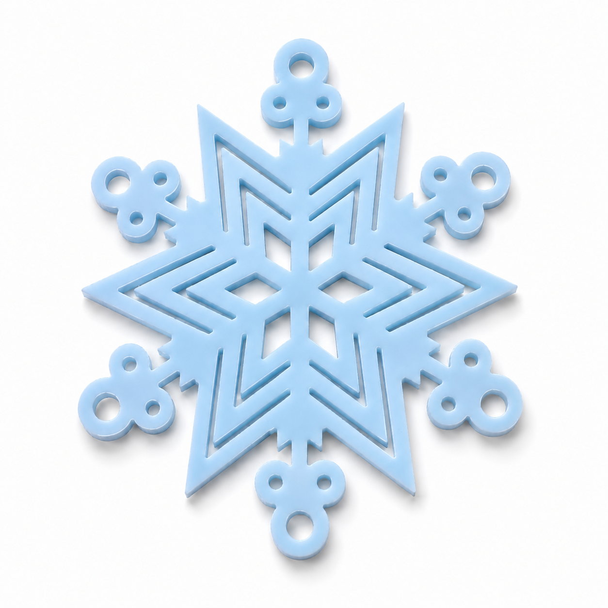 Arctic Star | Γεωμετρική Νιφάδα Χιονιού Laser Cut