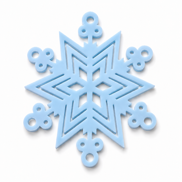 Arctic Star | Γεωμετρική Νιφάδα Χιονιού Laser Cut
