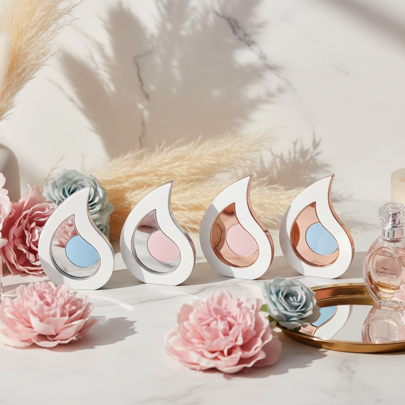 Επιτραπέζιο διακοσμητικό μάτι από λευκό πλεξιγκλάς με ροζ χρυσό ή ασημί καθρέφτη και ροζ ή γαλάζιο εσωτερικό So Cute by Dimi