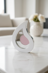 Επιτραπέζιο διακοσμητικό μάτι από λευκό πλεξιγκλάς με ροζ χρυσό ή ασημί καθρέφτη και ροζ ή γαλάζιο εσωτερικό So Cute by Dimi