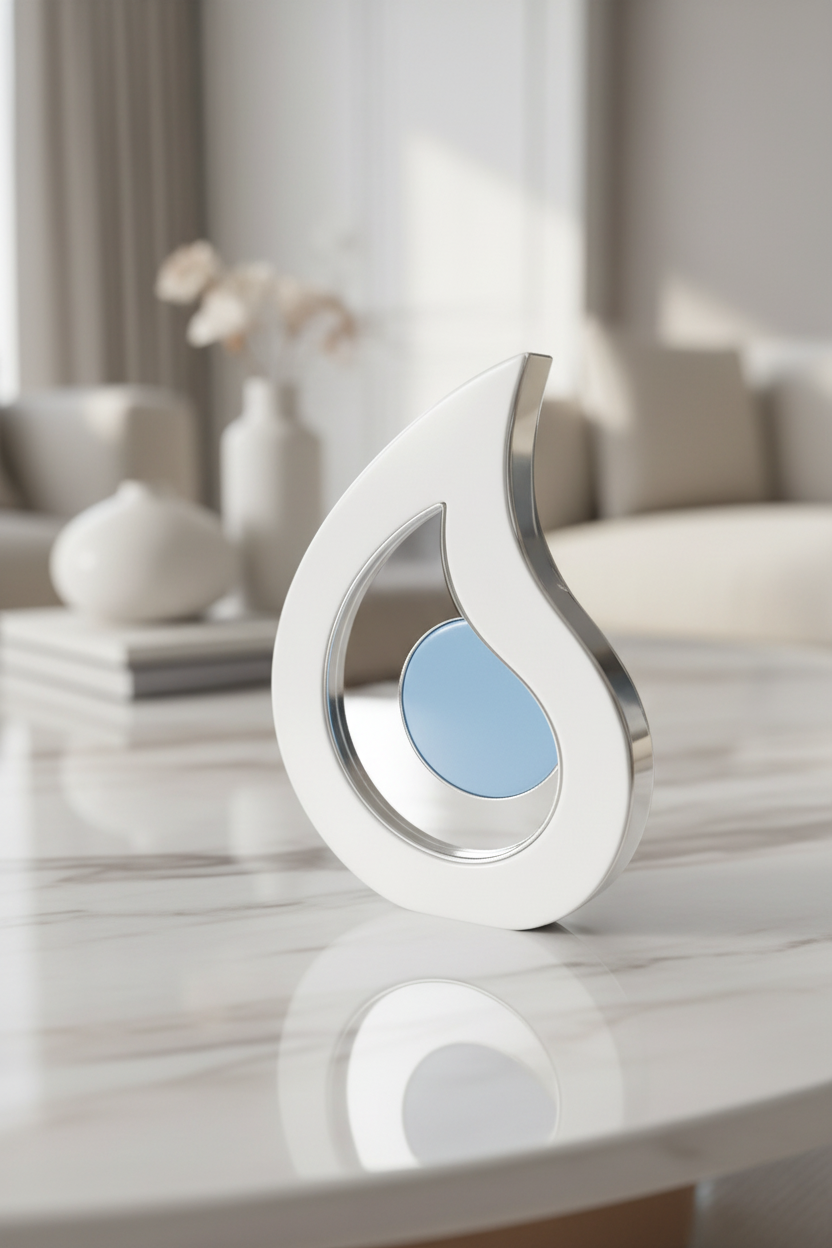 Επιτραπέζιο διακοσμητικό μάτι από λευκό πλεξιγκλάς με ροζ χρυσό ή ασημί καθρέφτη και ροζ ή γαλάζιο εσωτερικό So Cute by Dimi