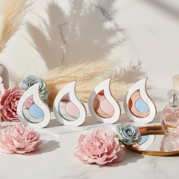 Επιτραπέζιο διακοσμητικό μάτι από λευκό πλεξιγκλάς με ροζ χρυσό ή ασημί καθρέφτη και ροζ ή γαλάζιο εσωτερικό So Cute by Dimi