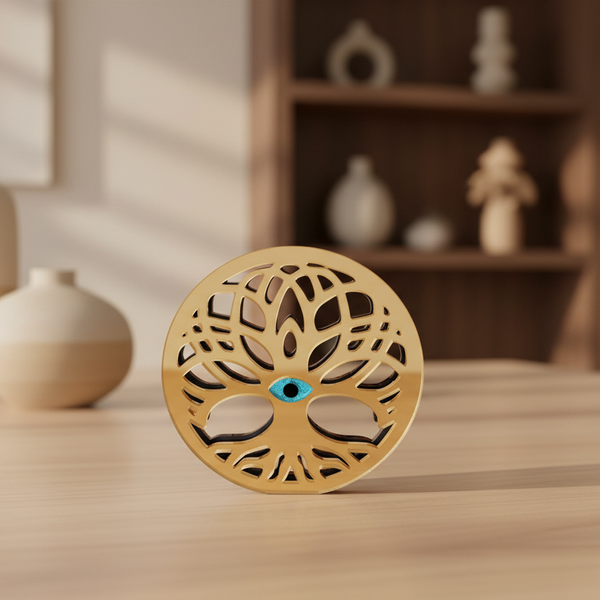 Χειροποίητο Επιτραπέζιο Γούρι Δέντρο Ζωής με Μάτι - So Cute by Dimi