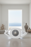 Luxury plexiglass eye table decor in glossy white by So Cute by Dimi – Eclipse Eye