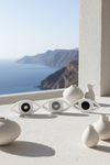 Luxury plexiglass eye table decor in glossy white by So Cute by Dimi – Eclipse Eye