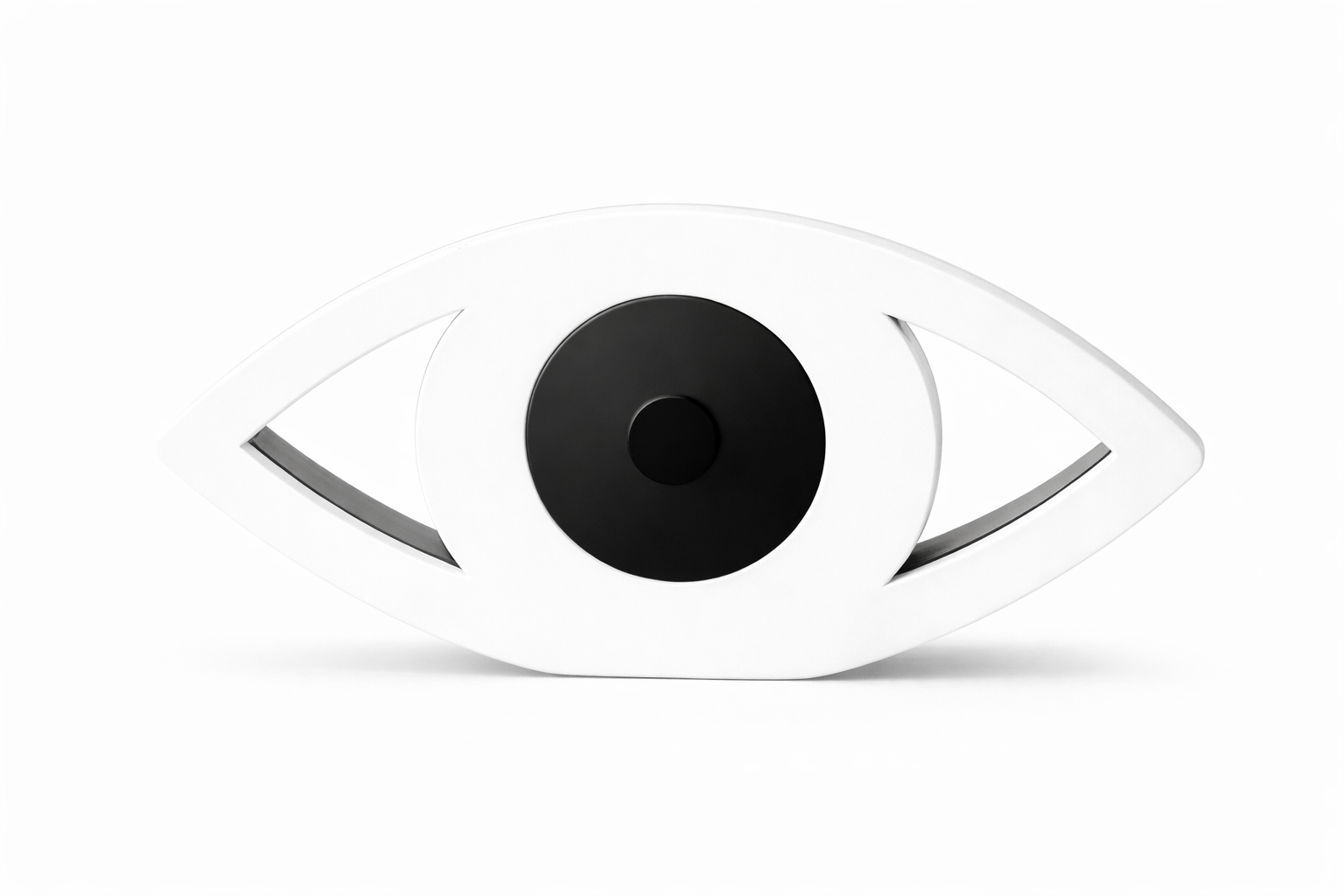 Luxury plexiglass eye table decor in glossy white by So Cute by Dimi – Eclipse Eye
