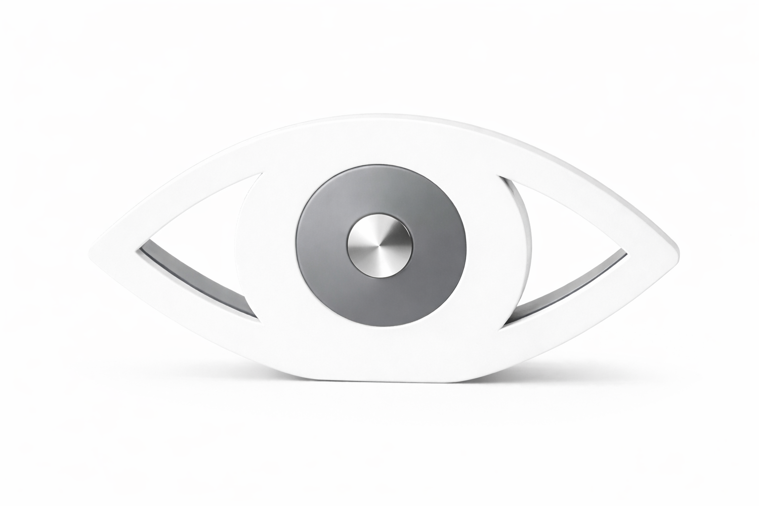 Luxury plexiglass eye table decor in glossy white by So Cute by Dimi – Eclipse Eye
