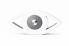 Luxury plexiglass eye table decor in glossy white by So Cute by Dimi – Eclipse Eye