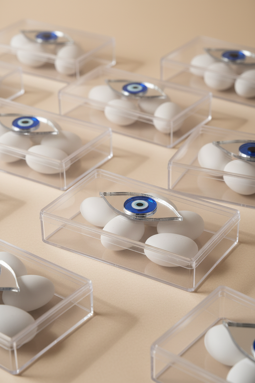 Plexi Box “Evil Eye Mirror” – Παραλληλόγραμμο διακοσμητικό κουτί με μάτι