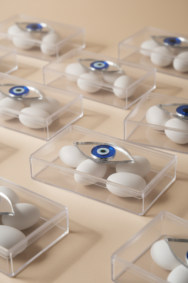 Plexi Box “Evil Eye Mirror” – Παραλληλόγραμμο διακοσμητικό κουτί με μάτι