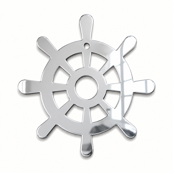 Modern Ship Wheel | Μοντέρνο Ξύλινο & Ακρυλικό Τιμόνι Πλοίου
