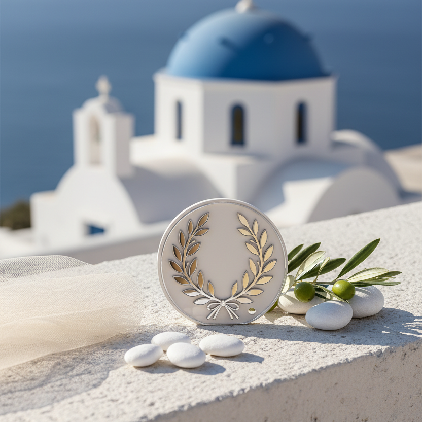 Luxury Laurel Wreath | Layered Plexiglass Favor Element