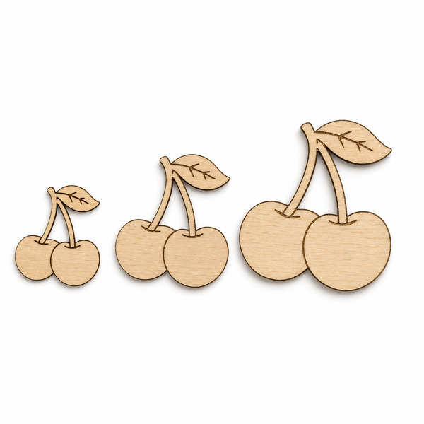 Ξύλινα Κερασάκια Laser Cut – 3 Διαστάσεις