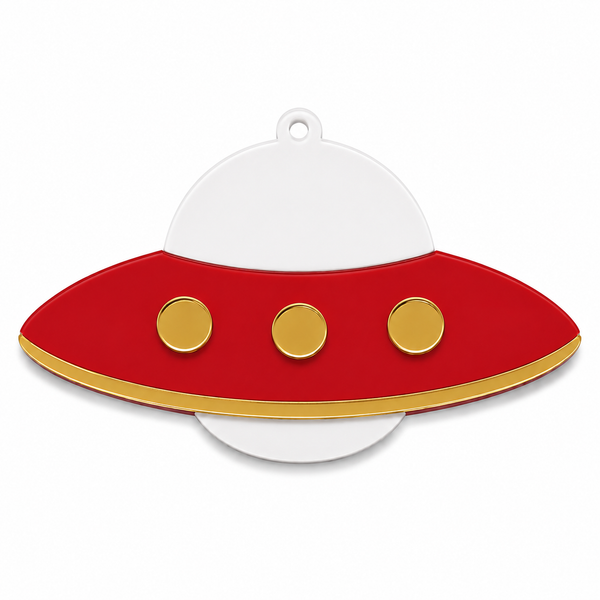 Space UFO | Κρεμαστό UFO από Πλεξιγκλάς για Βάπτιση, Baby Shower & DIY