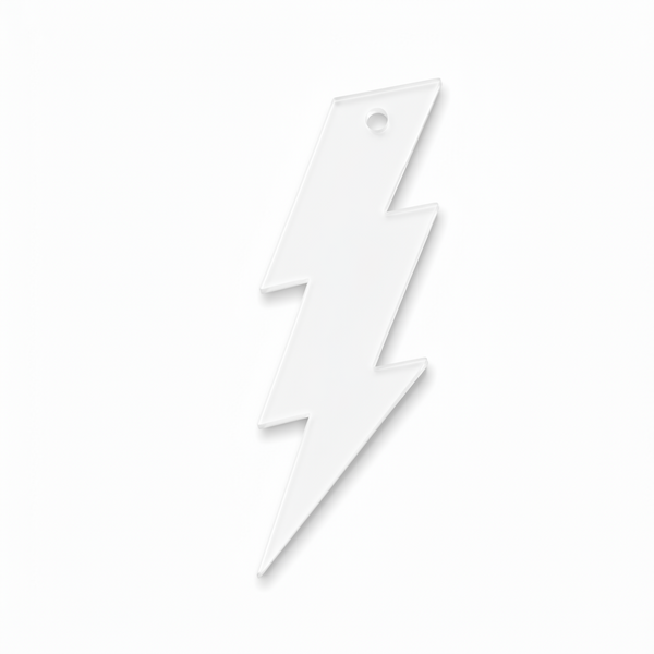 Διακοσμητικό στοιχείο αστραπή 6 cm από MDF, plexiglass και ακρυλικό καθρέφτη με τρύπα για γούρια, λαμπάδες, μπομπονιέρες και DIY κατασκευές | So Cute Cut