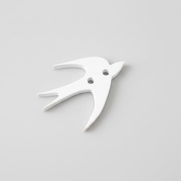 Ακρυλικό πλέξι μοτίφ χελιδόνι για μαρτάκι με 2 τρύπες σε συσκευασία 20 τεμαχίων