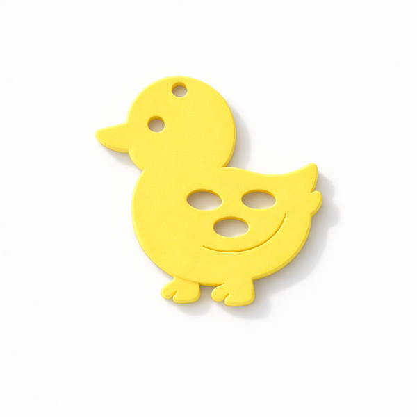 Παπάκι φιγούρα απο ακρυλικό πλεξιγκλάς σε κίτρινο χρώμα για χειροποίητες δημιουργίες