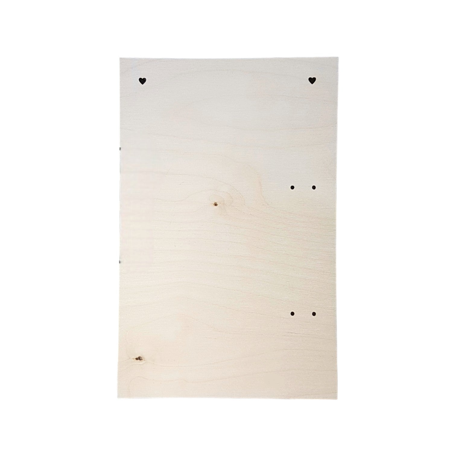 Ξύλινη ορθογώνια πλάτη για λαμπάδα με τρύπες 28 cm x 18 cm