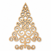 Ξύλινο στολίδι έλατο filigree από ξύλο 3mm για DIY χριστουγεννιάτικα γούρια και στολίδια So Cute Cut