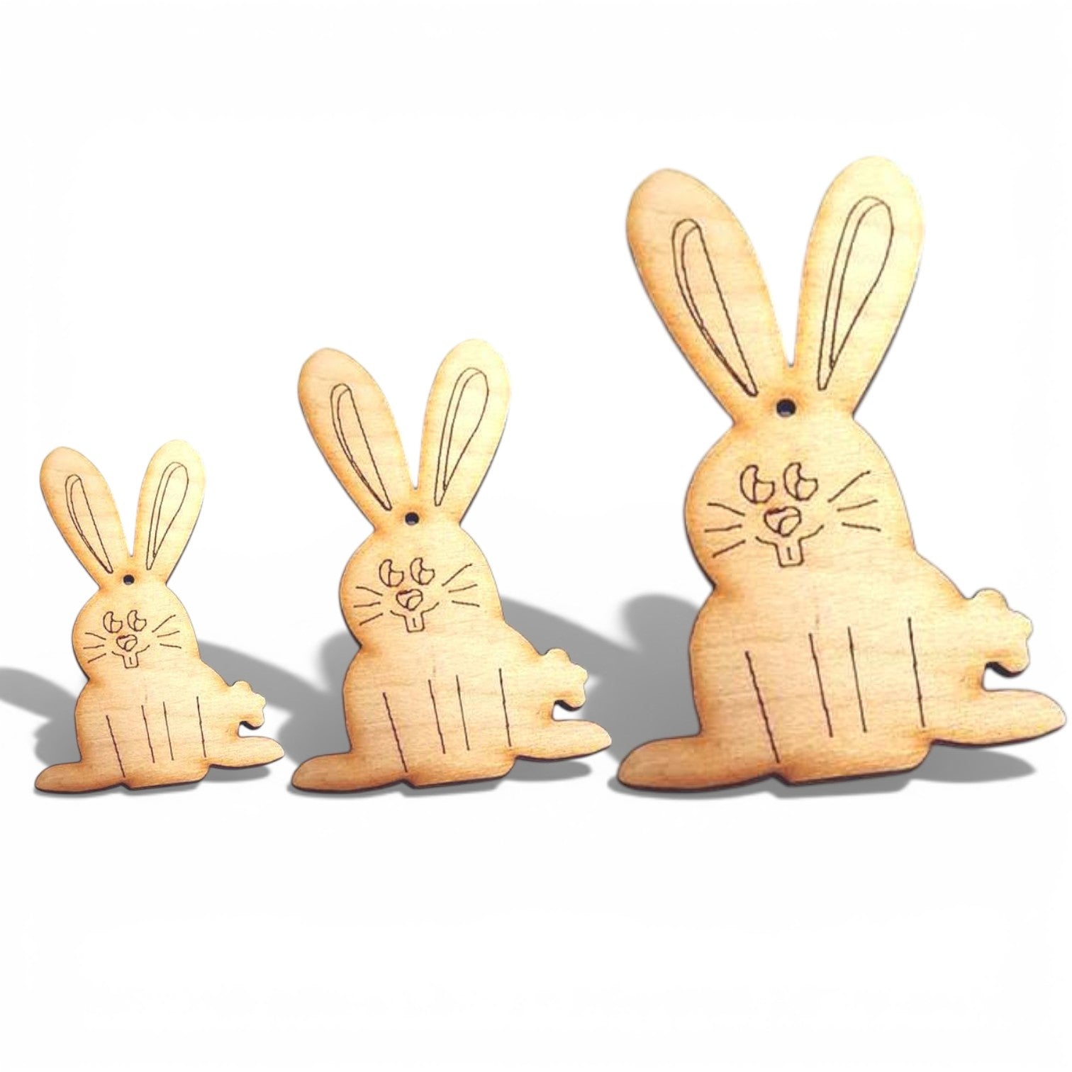 Ξύλινο διακοσμητικό στοιχείο λαγός σε διάφορα μεγέθη, πασχαλινος στολισμός- So Cute Cut