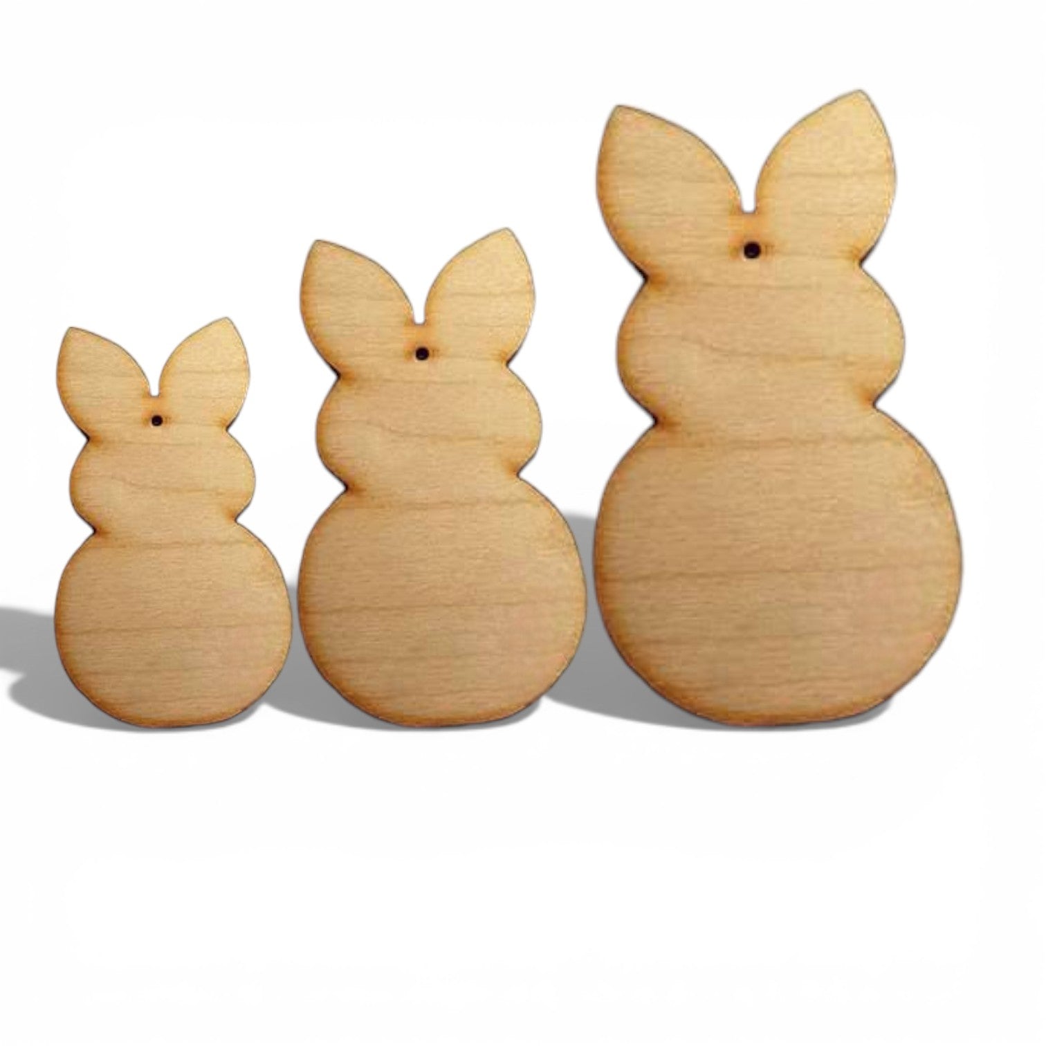 Ξύλινο διακοσμητικό στοιχείο λαγός με τρύπα - So Cute Cut