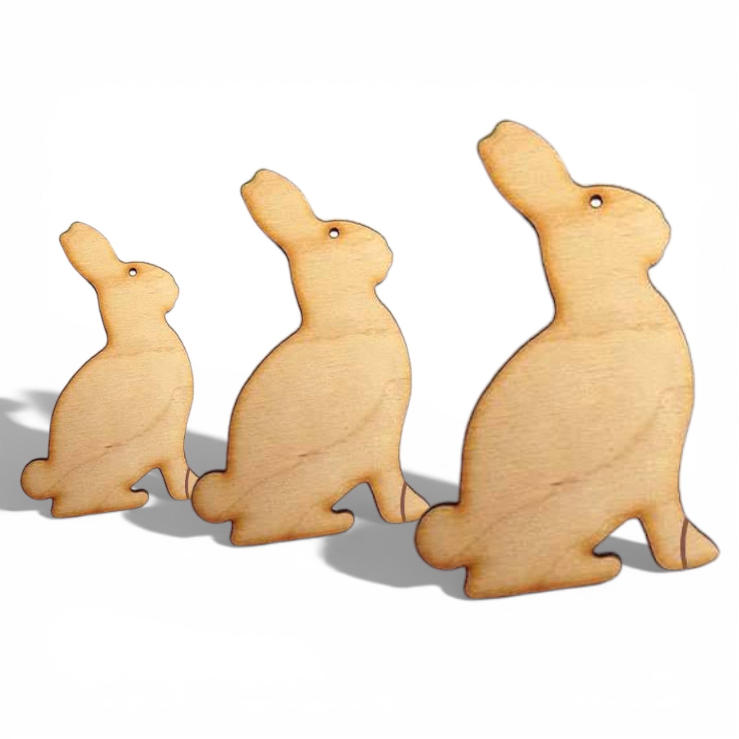 Ξύλινο διακοσμητικό στοιχείο λαγός με τρύπα - So Cute Cut