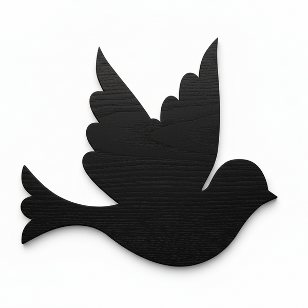 Ξύλινο διακοσμητικό στοιχείο περιστέρι από mdf 3 mm So Cute Cut