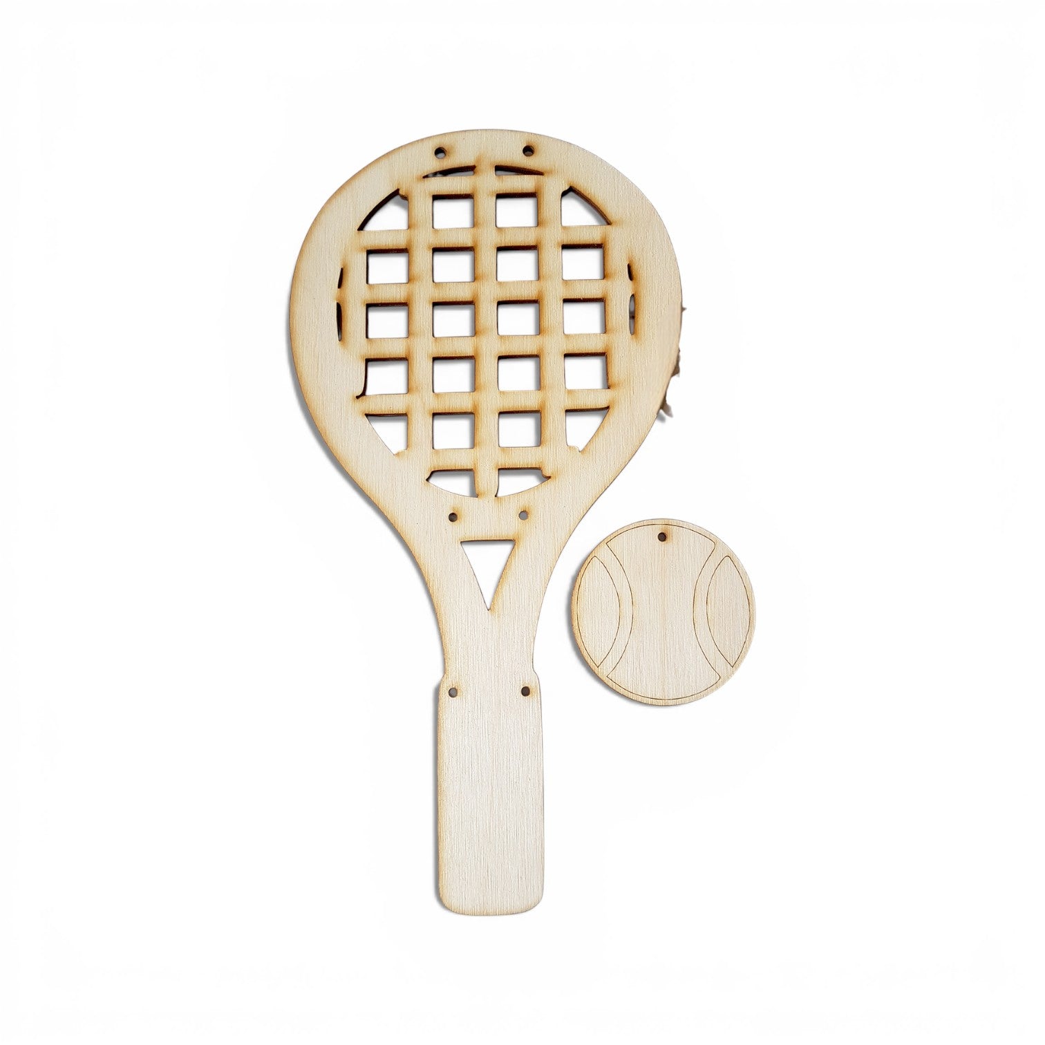 Σετ Ξύλινη Πλάτη Λαμπάδας – Ρακέτα Τένις