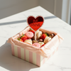 💗 Coquette Lollipop Heart – Layered Plexiglass Topper (Με Χάραξη)
