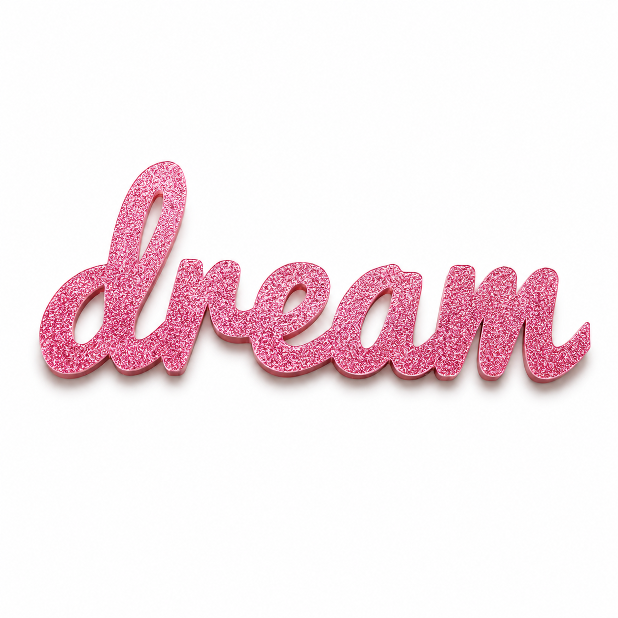 Dream Script Sign | Laser Cut Επιγραφή από Πλεξιγκλάς & MDF