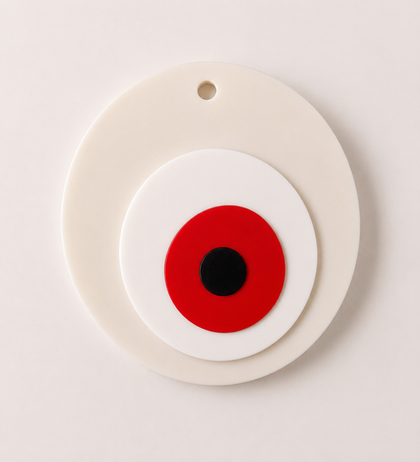 Organic Circle Eye – Στρογγυλό Κρεμαστό Μάτι 8cm από  Πλεξιγκλάς